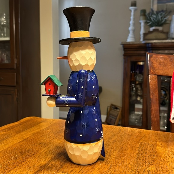 Vtg  Christmas Snowman Nutcracker. 13” high - Picture 4 of 4